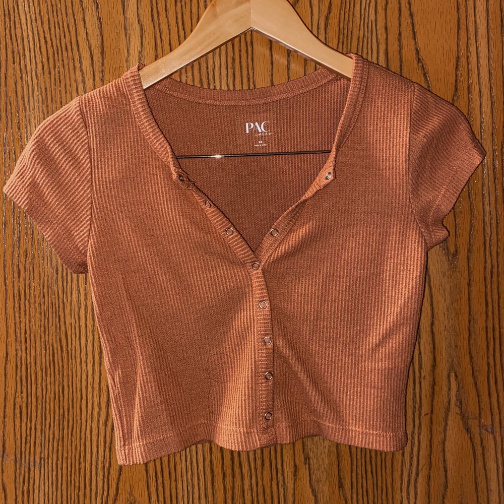 Pacsun burnt orange crop top